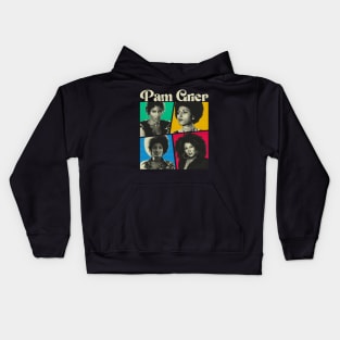 Pam Grier Comics White Kids Hoodie